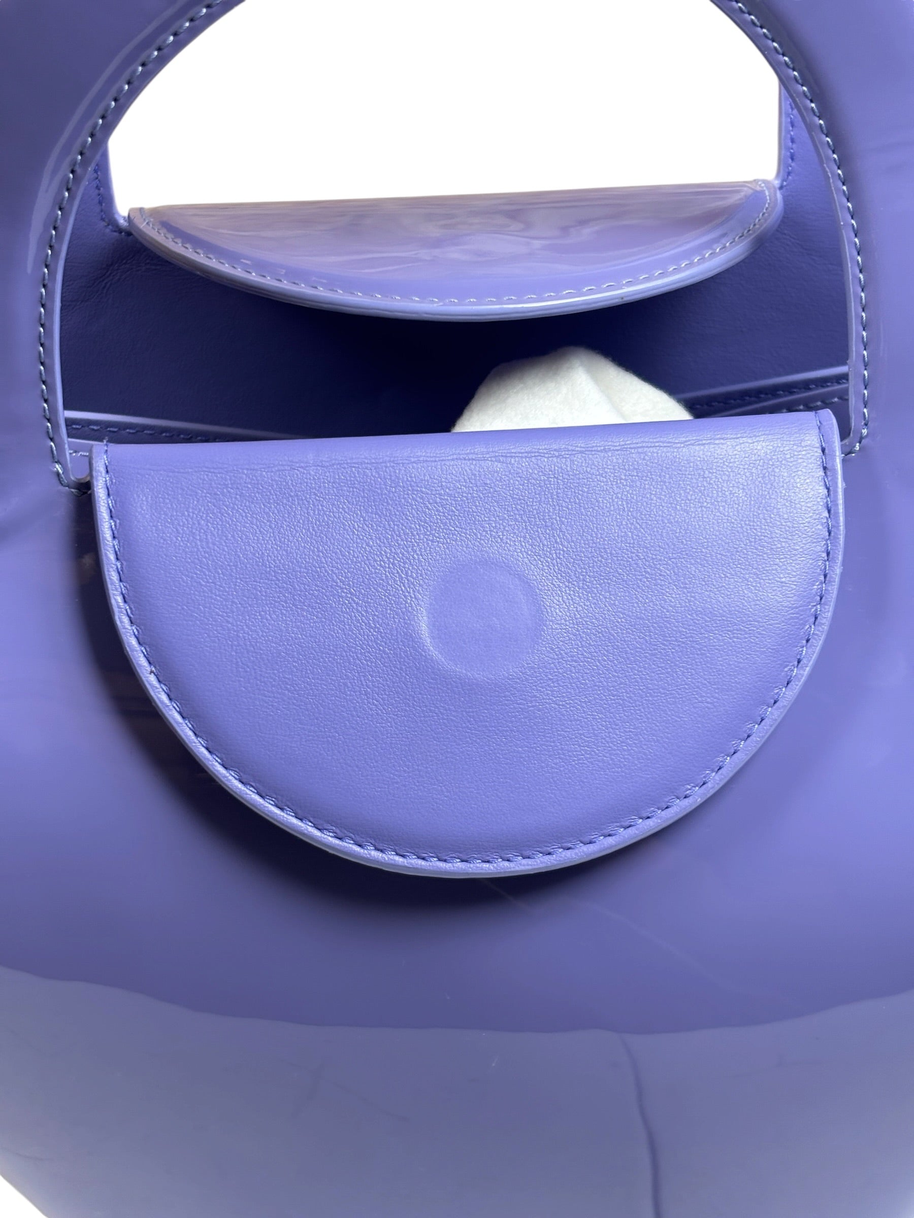 Bottega Veneta Lilac Patent Leather Doll Small Tote