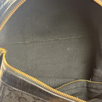 Celine Black Leather Wear Macadam Monogram Mini Boston Bag
