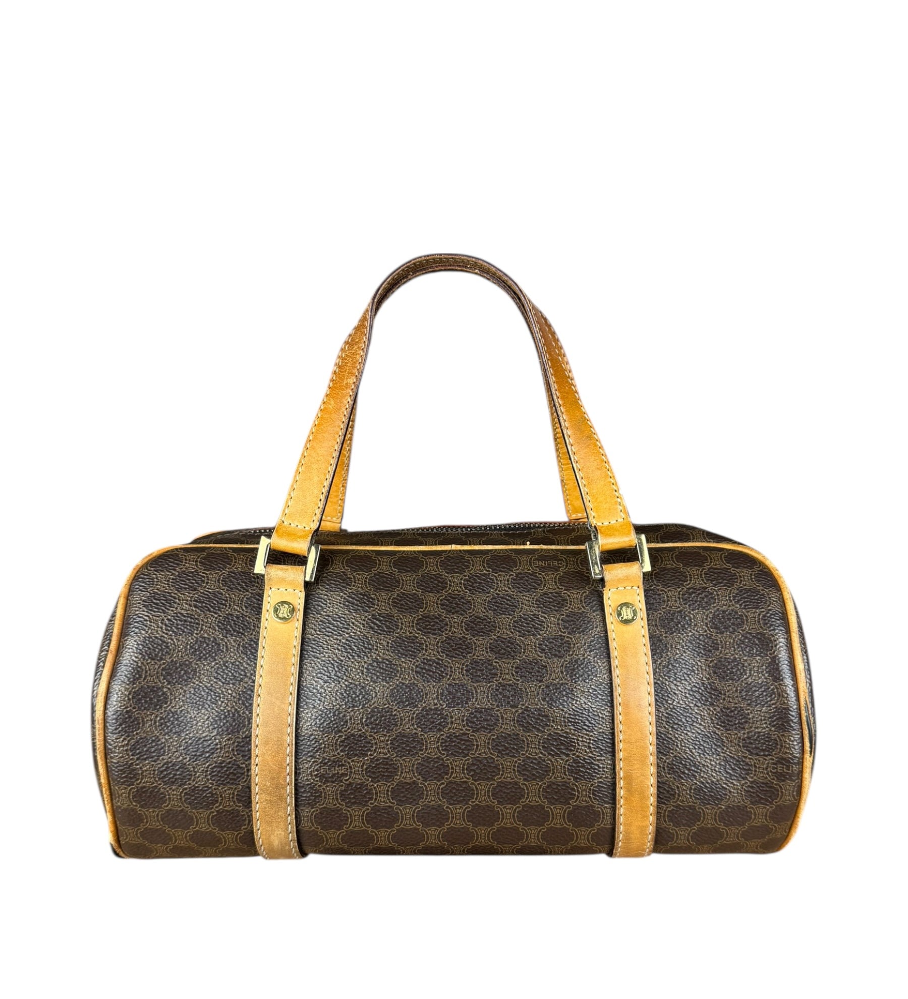 Celine Vintage Macadam Bowler Bag (Exposed Piping)