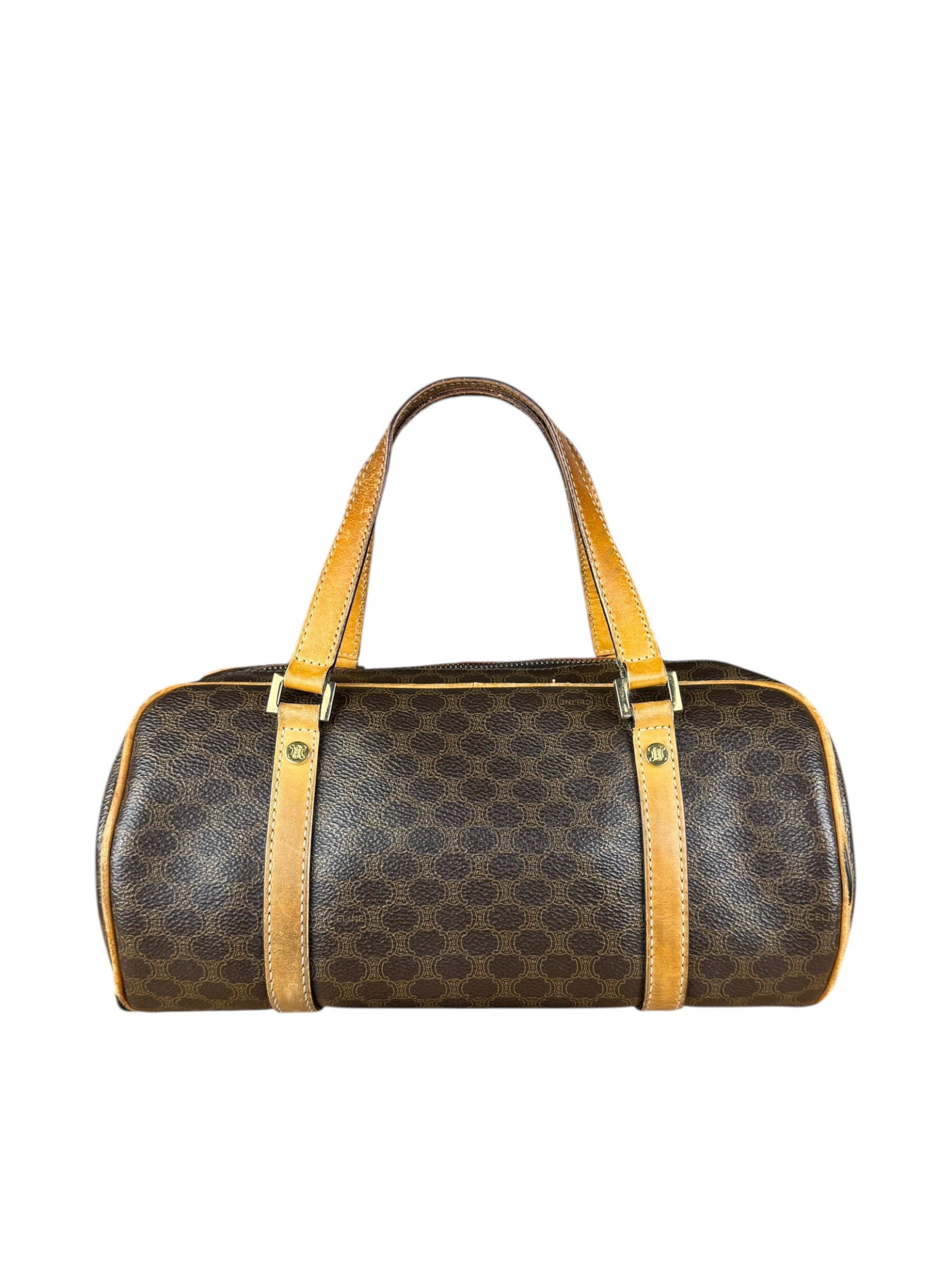 Celine Vintage Macadam Bowler Bag (Exposed Piping)