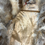 Vintage Les Arleqin Rabbit Fur Sleeveless Coat