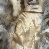 Vintage Les Arleqin Rabbit Fur Sleeveless Coat