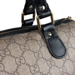 Gucci Beige Leather Gg Supreme Italian Flag Joy Boston Bag