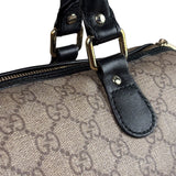 Gucci Beige Leather Gg Supreme Italian Flag Joy Boston Bag