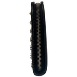Saint Laurent Black Studded Long Wallet