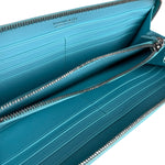 Tiffany & Co Blue Gradient Leather Long Zippy Wallet
