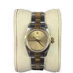 Rolex Oyster Perpetual 2 Tone Champagne Dial 1990