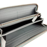 Bvlgari Blue Leather Long Zippy Wallet