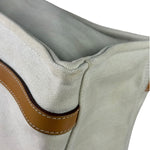 Hermes Beige/Brown Leather Trim Cabalicol Tote
