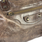 Balenciaga Brown Leather Medium Le City Two-Way Bag