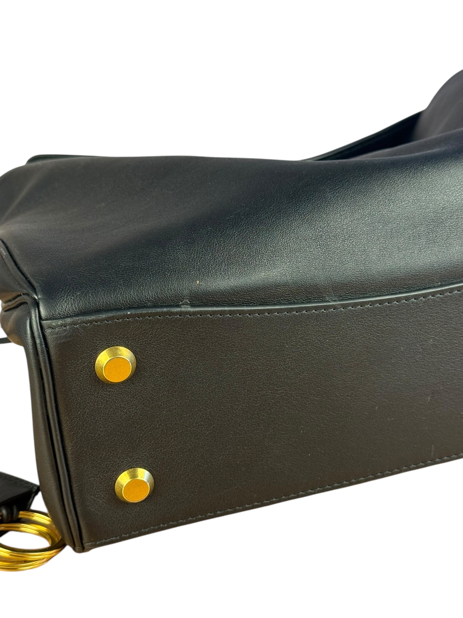 Balenciaga Medium Rodeo Leather 2Way Handbag Black