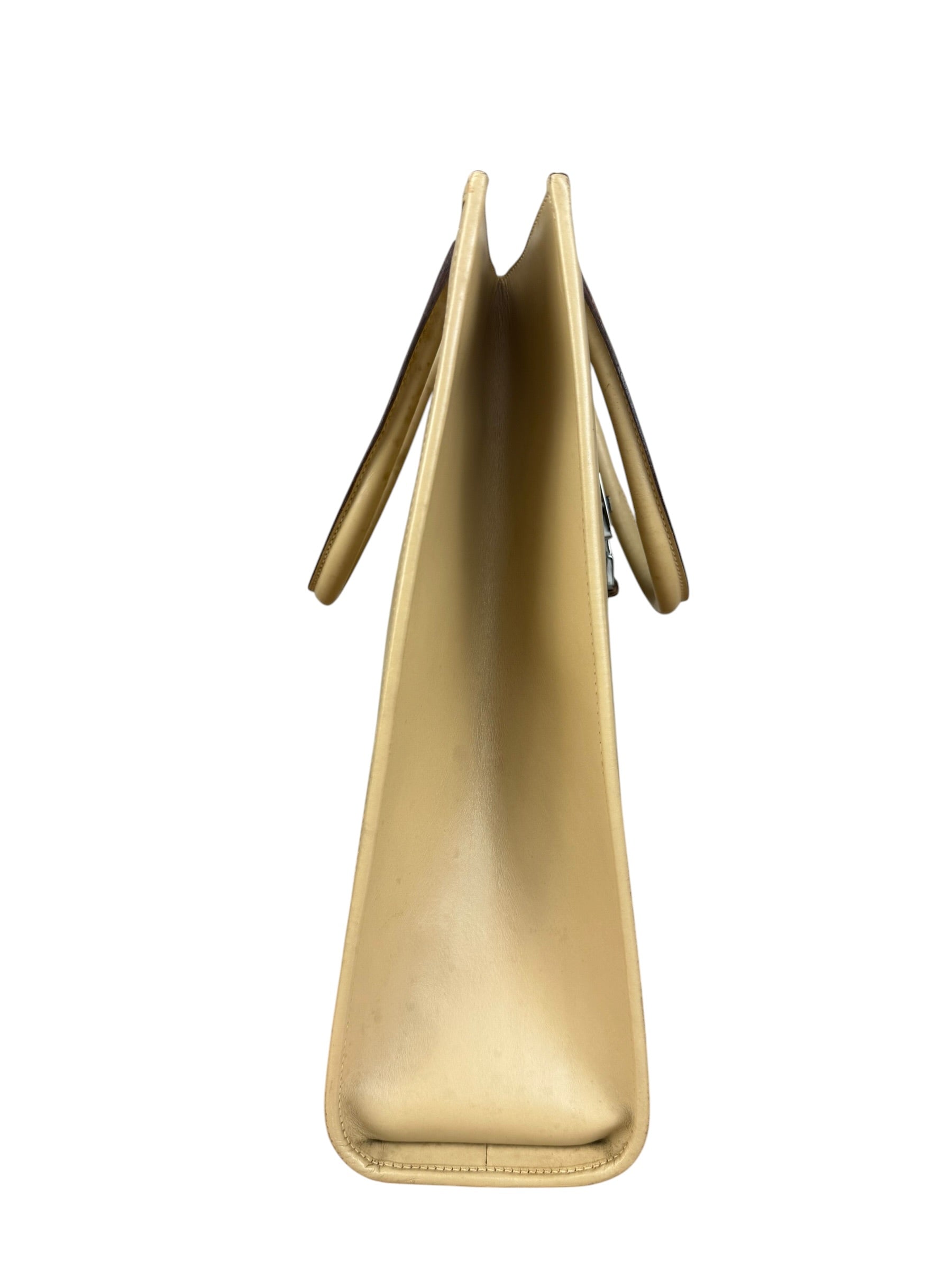 Gucci Vintage Beige Leather Jackie Tote Bag