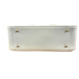 Burberry White Leather Multi-Pocket Handbag