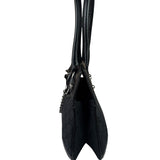 Gucci Black Leather Trim GG Horsebit Chain Shoulder Bag