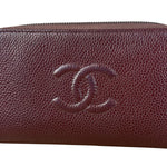 Chanel CC Caviar Leather Timeless Zip-Around Wallet-2014