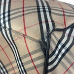 Burberry Vintage Blue Label Nova Check Multi-Pocket Nylon Tote Bag