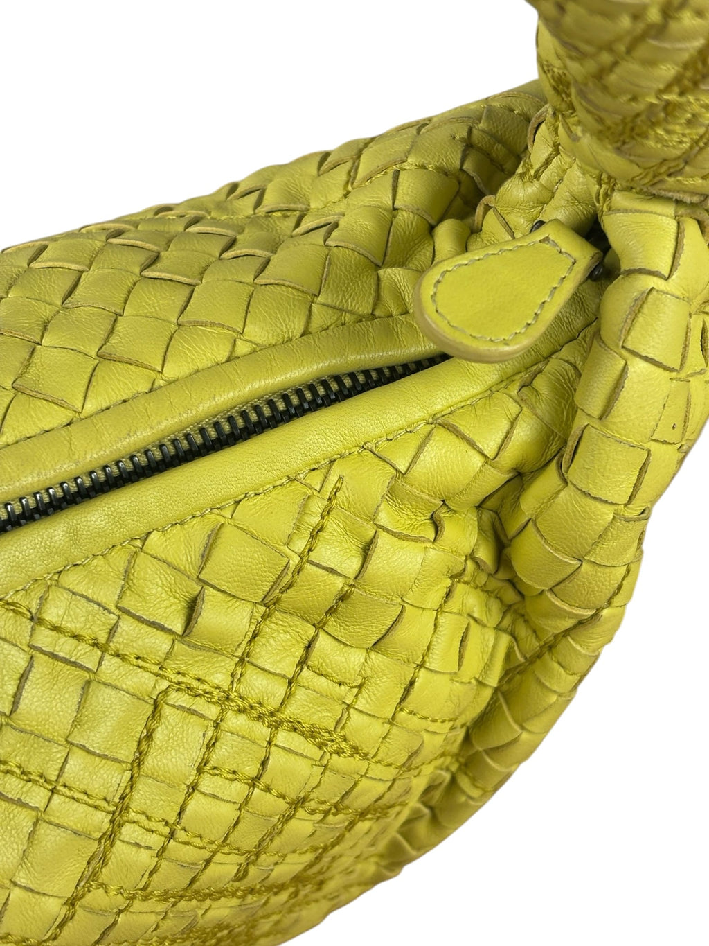 Bottega Veneta Yellow Intrecciato Hobo Bag