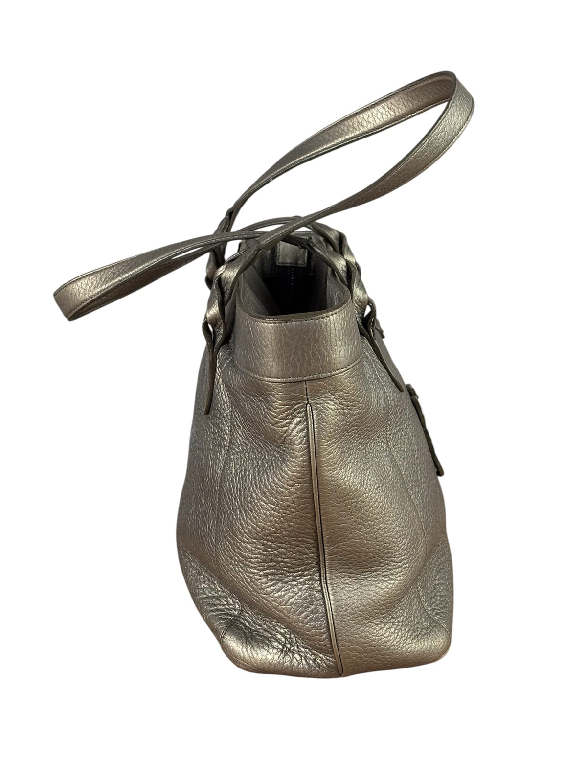 Loewe Anagram Metallic Leather Tote