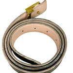Louis Vuitton Peach/Monogram LV Initiales 30MM Reversible Belt