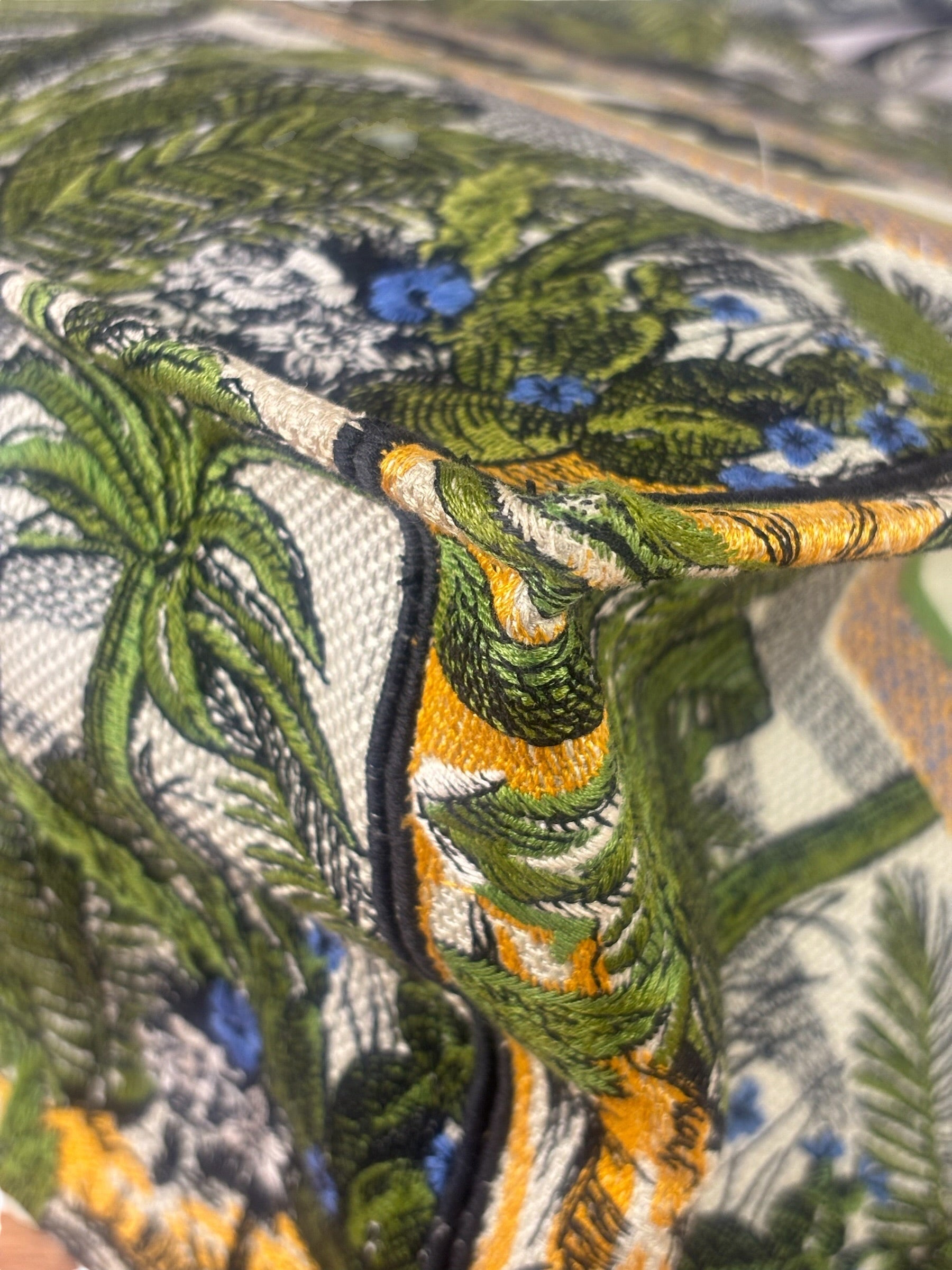 Christian Dior Large Toile De Jour Tropicalia Book Tote