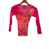 Plein Sud Printed Mesh Top