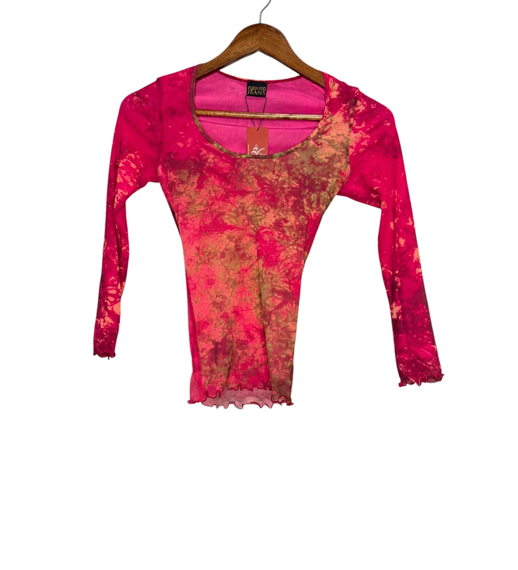 Plein Sud Printed Mesh Top