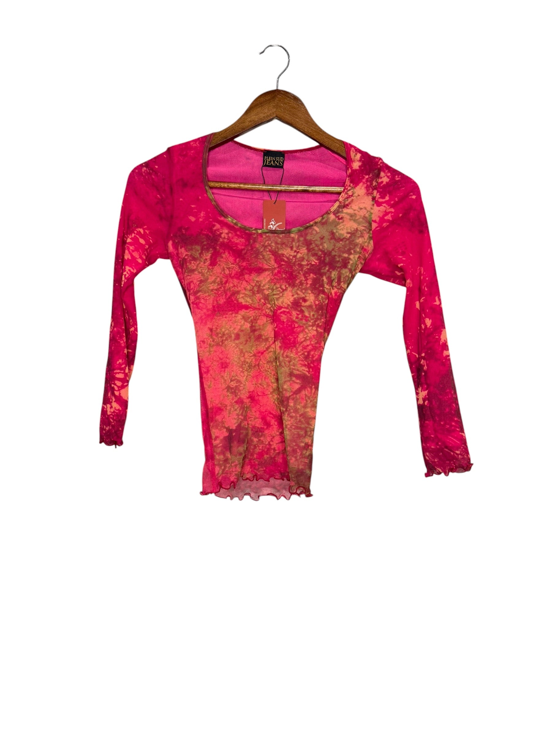 Plein Sud Printed Mesh Top
