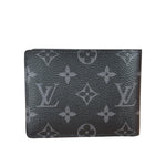 Louis Vuitton Black Leather Monogram Slender Multiple Wallet