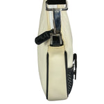Christian Dior Cream Nylon Saddle Bag