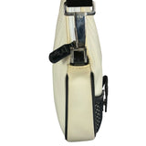 Christian Dior Cream Nylon Saddle Bag