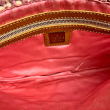 Fendi Raffia Crochet Baguette