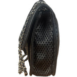 Chanel Black Perforated Leather Up in the Air Flap Bag 2012