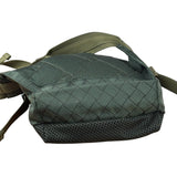 Bottega Veneta Green Nylon/Mesh Intrecciato Belt Bag