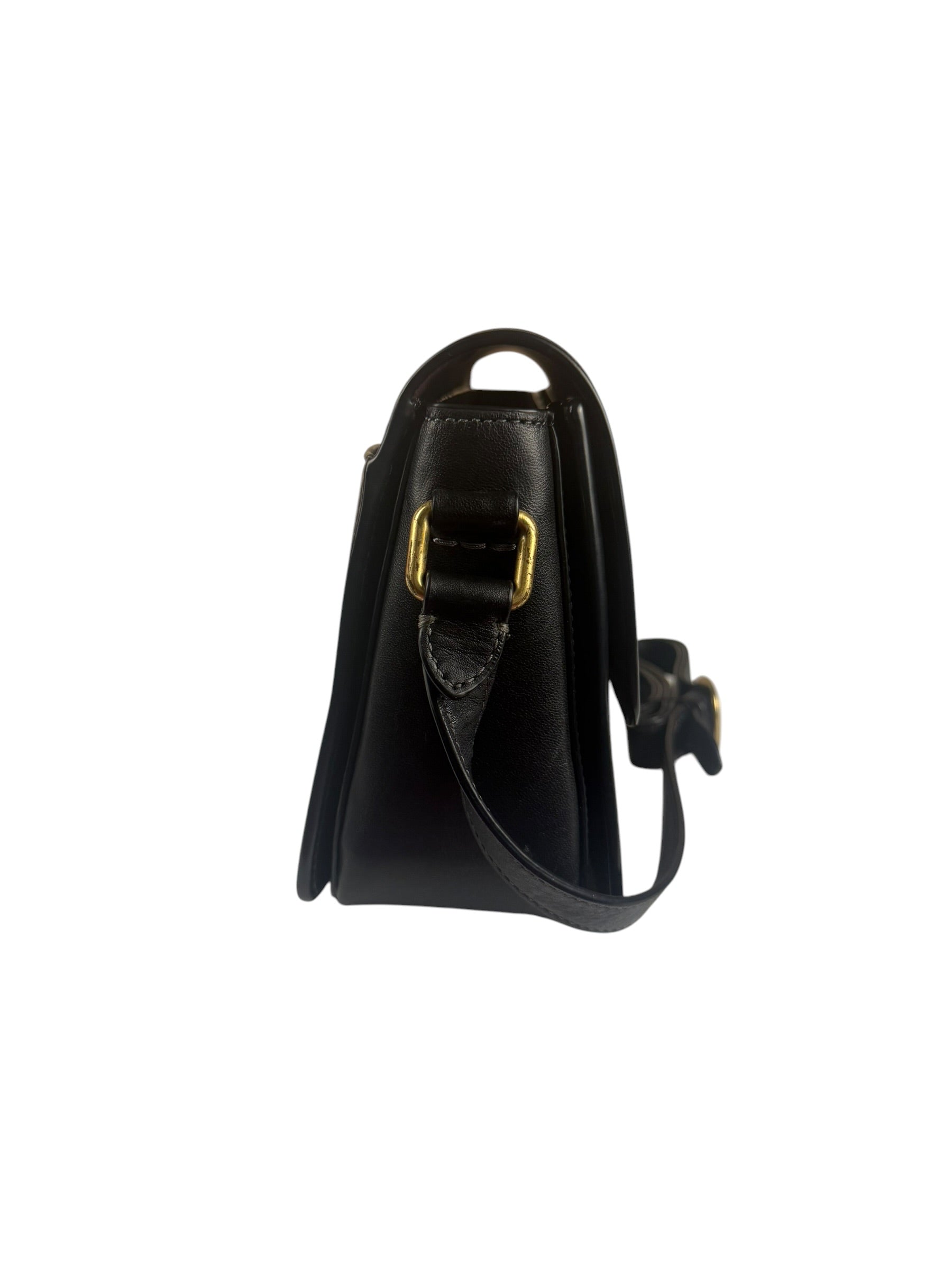 Coach Black Leather Studio Shoulder Bag