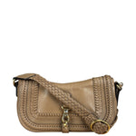 Gucci Vintage Tan Leather Medium Flap Shoulder Bag