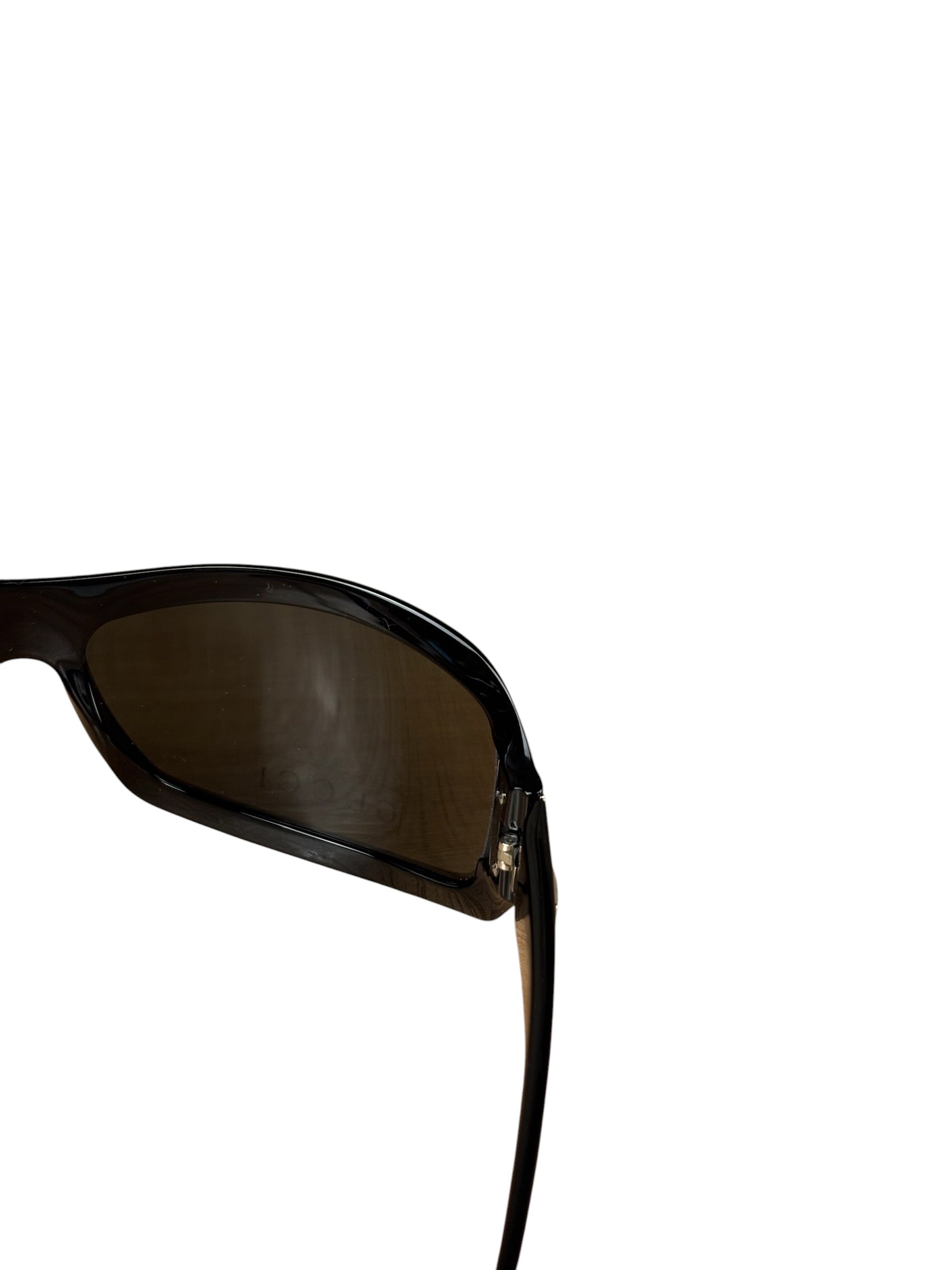 Gucci Black GG.15.1/N/S Black Injection-Frame Shield Sunglasses