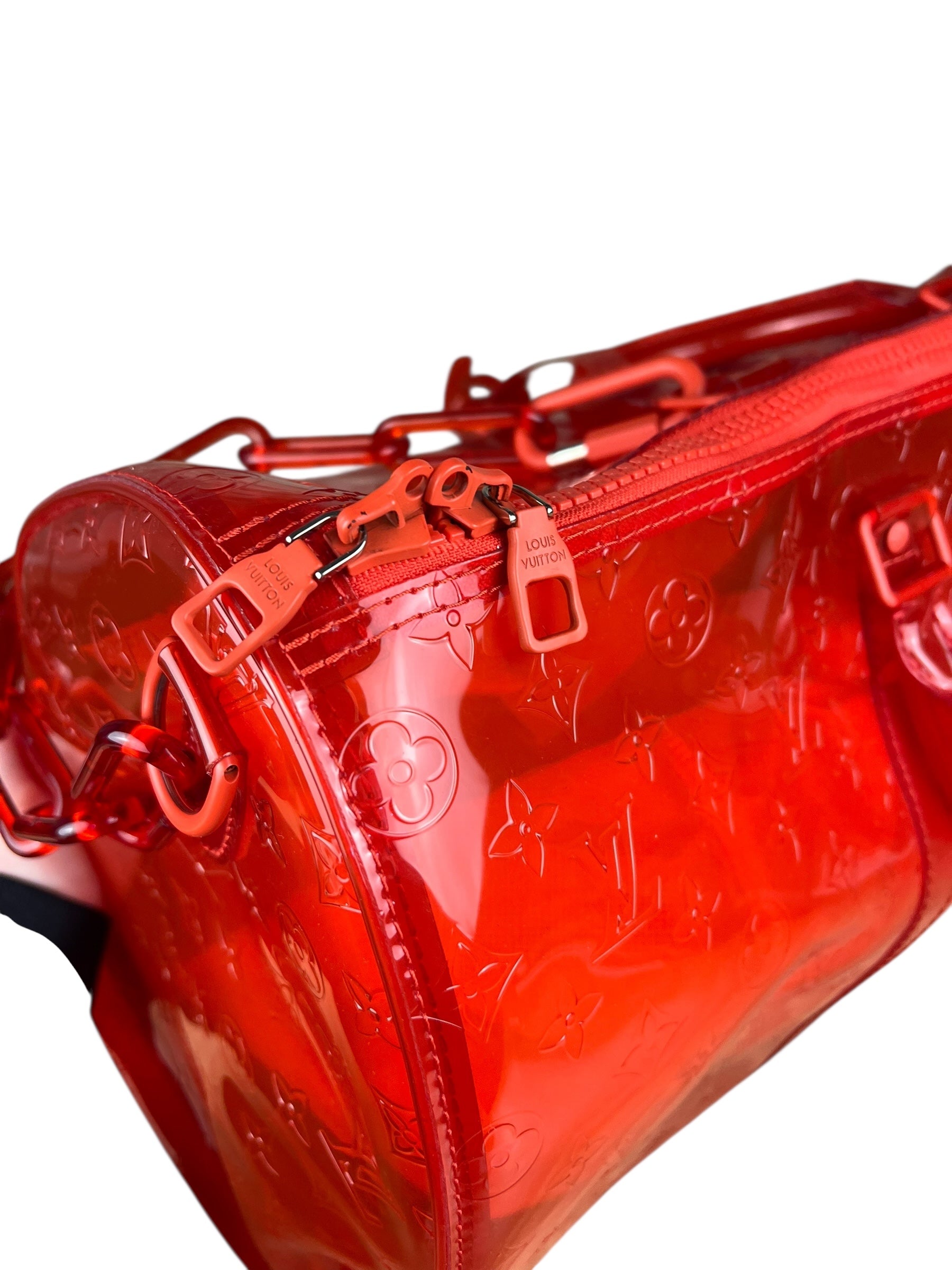 Louis Vuitton X Virgil Abloh Red Monogram PVC Bandouliere 50