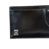 Salvatore Ferragamo Black Leather Card Holder