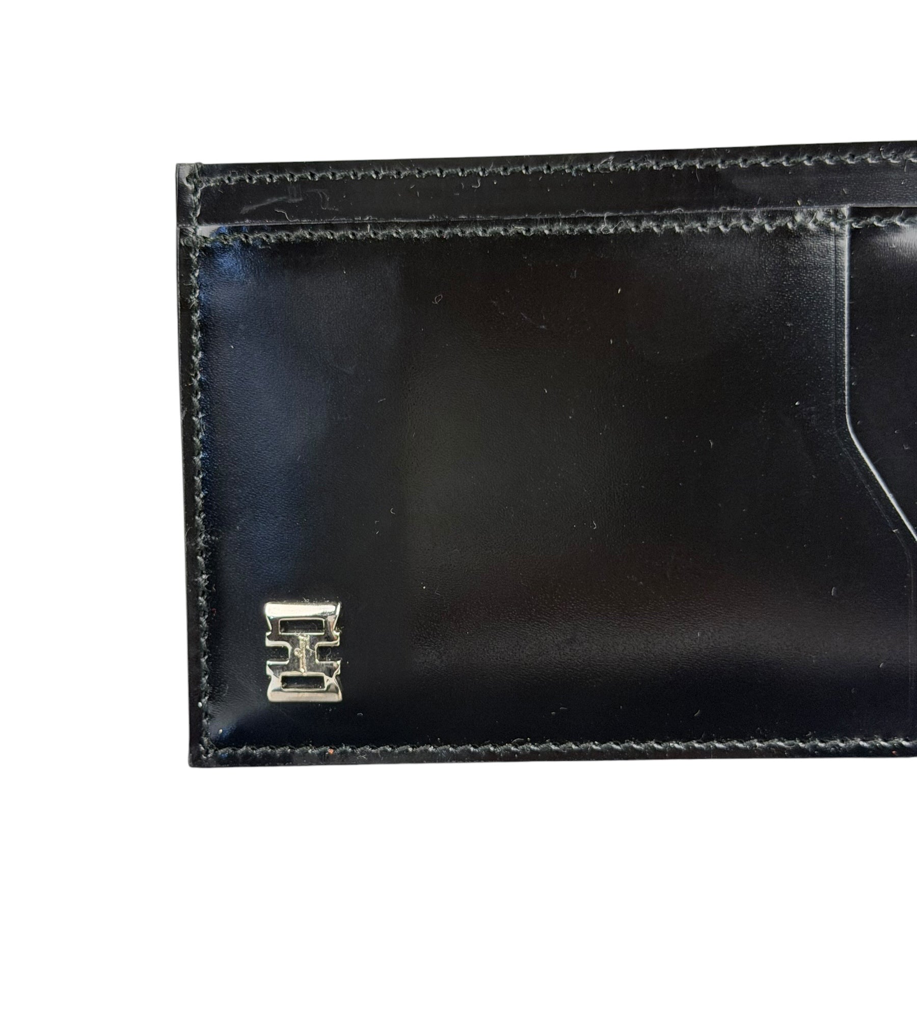 Salvatore Ferragamo Black Leather Card Holder