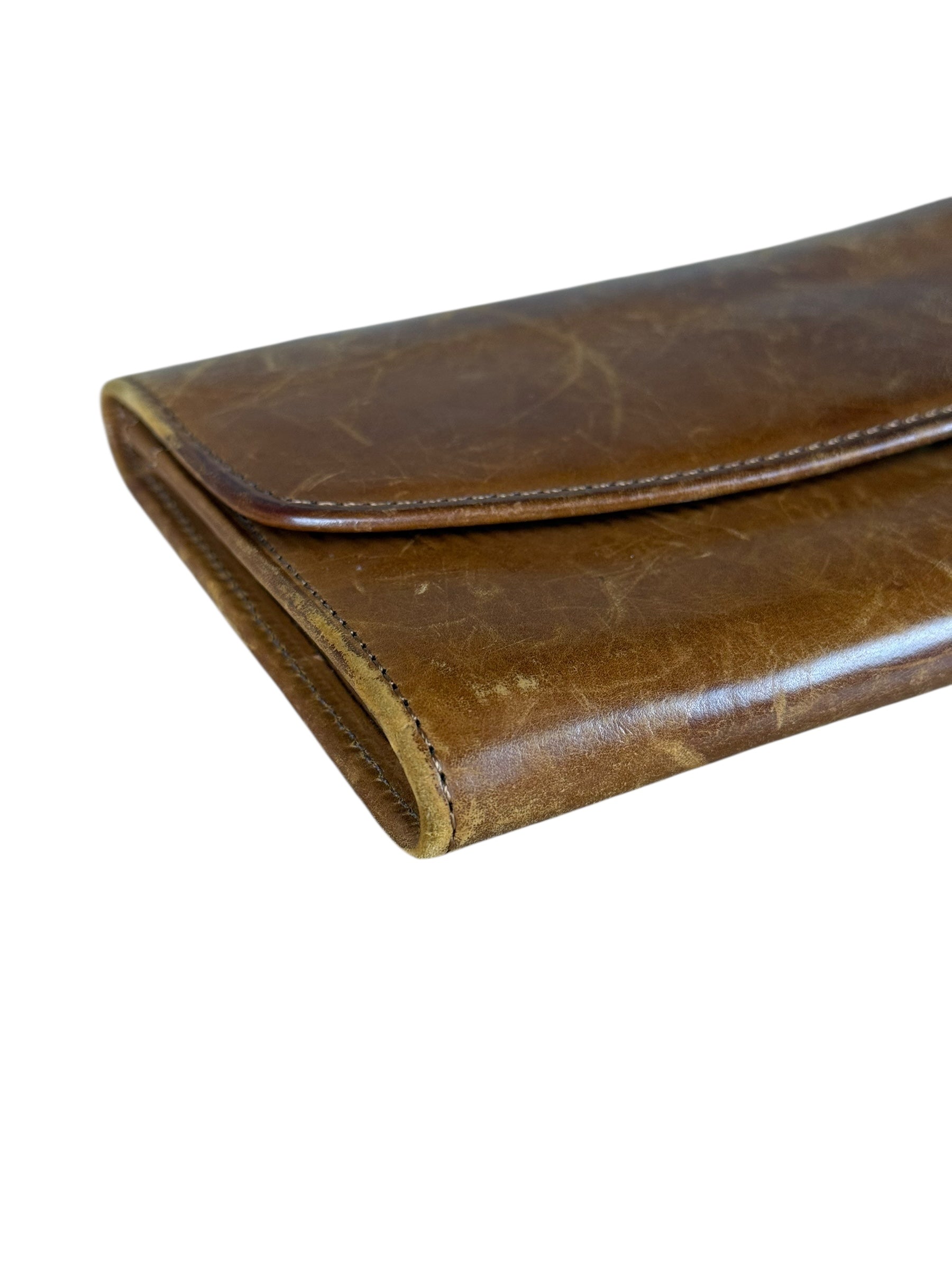 Coach Vintage Brown Leather Long Wallet
