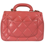 Chanel Pink Quilted Lambskin Two-Way Bag 2021