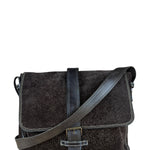 John Varvatos Suede Messenger Bag