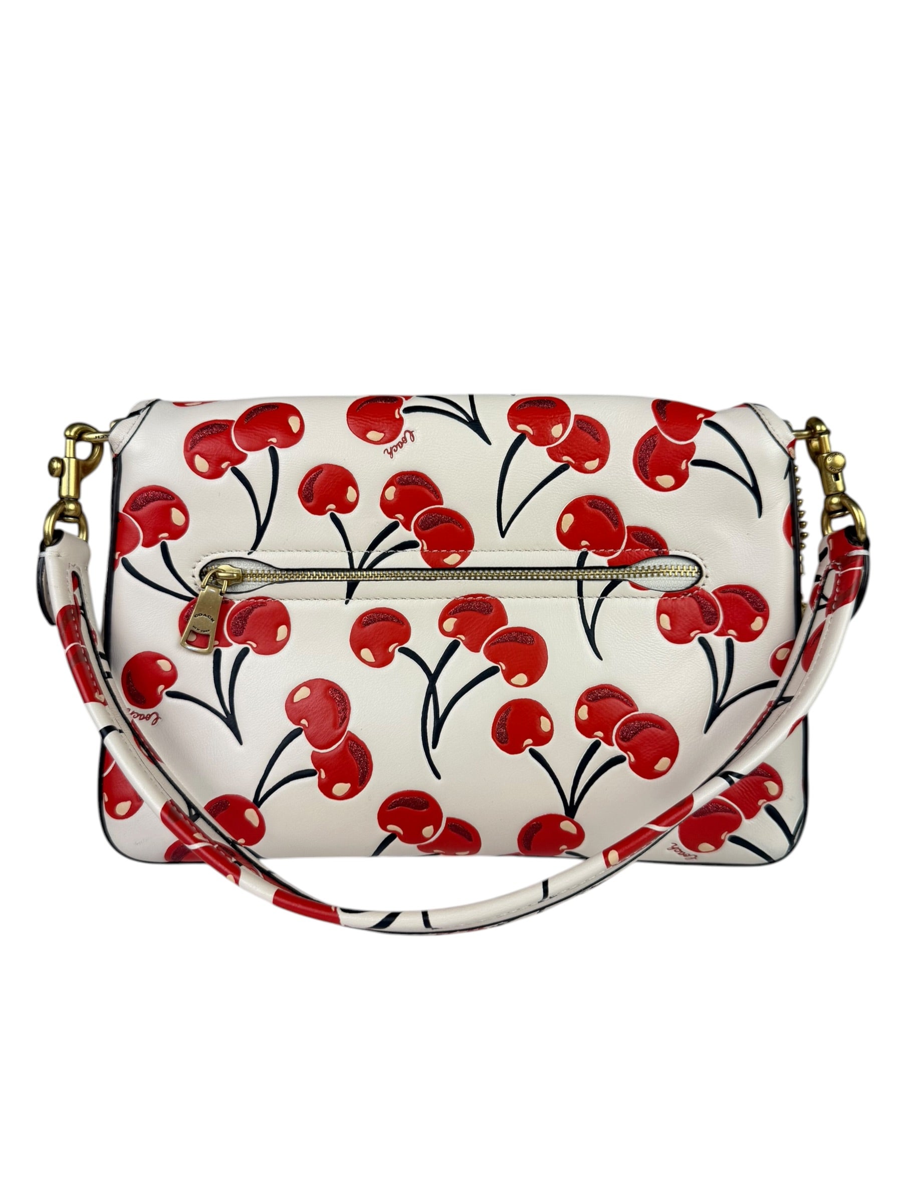 Coach Soft Tabby Shoulder Bag With Cherry Print