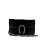 Gucci Black Velvet Dionysus Mini Crossbody Bag