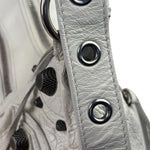 Balenciaga White Lambskin Le Cagole Shoulder Bag