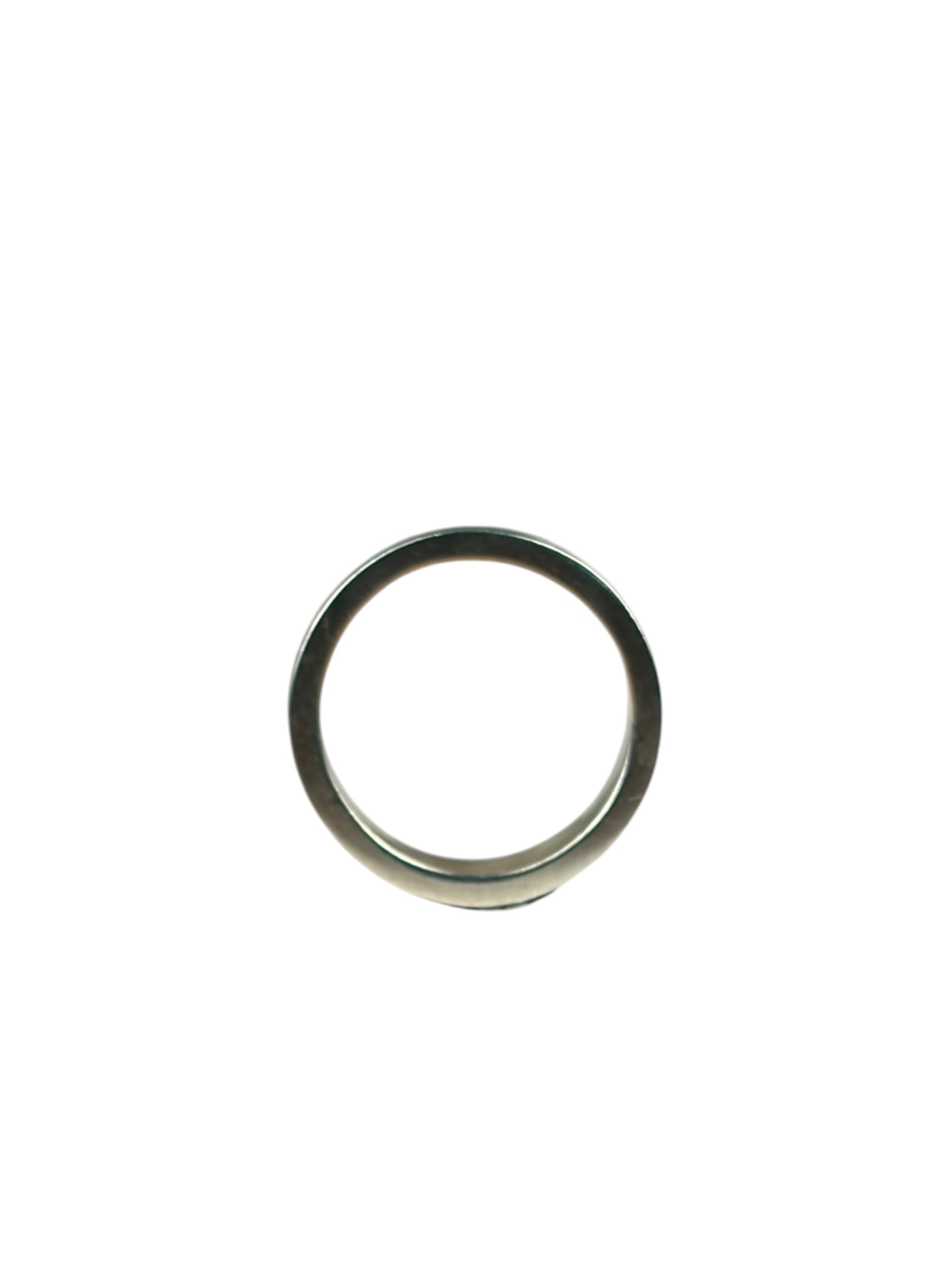Gucci SS Silver & Turquoise Enamel Band Ring