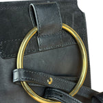 Chloé Suede Black Leather Faye Mini Bracelet Bag