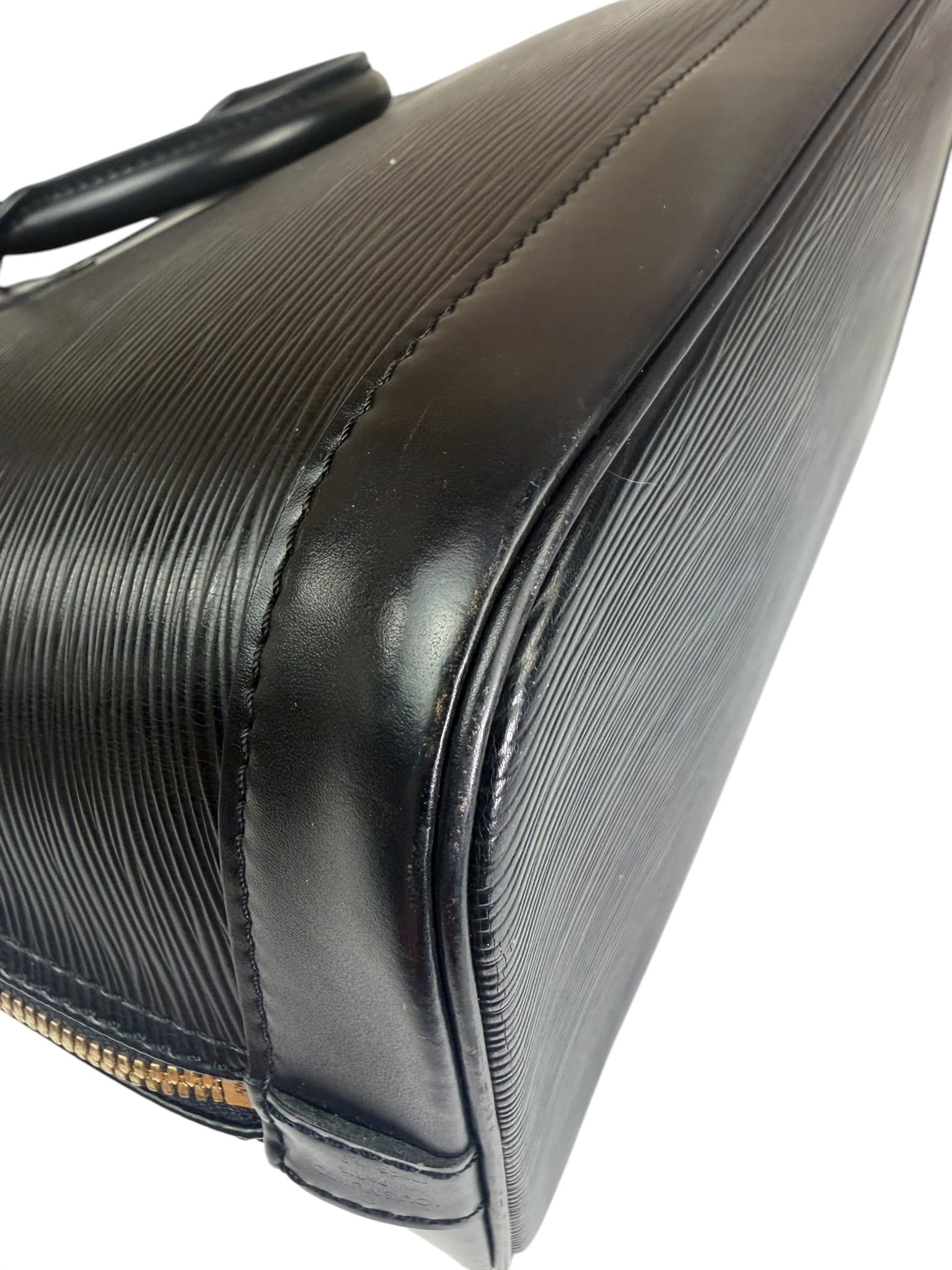 Louis Vuitton Black Epi Leather Alma Handbag PM