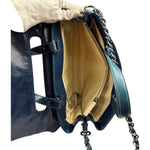Chanel Blue Quilted Calfskin Large Convertible Boy Two-Way Bag 2012
