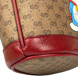 Gucci x Doraemon Bicolor Mini GG Supreme Bucket Bag